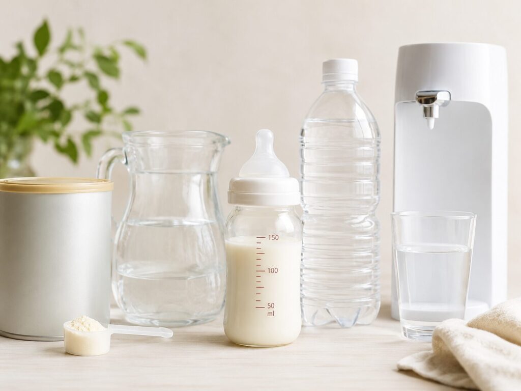 粉ミルクの水は何を使う？PFASが気になるときの水道水・市販水・RO水の選び方