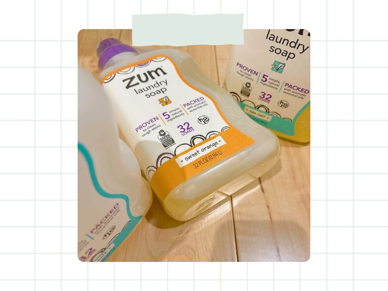 zumランドリーソープを並べた画像